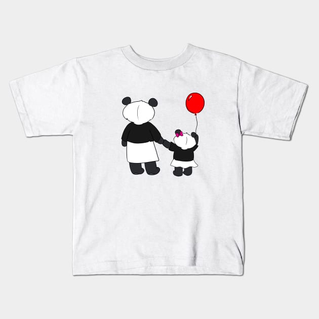 Mama Panda Kids T-Shirt by Band of The Pand